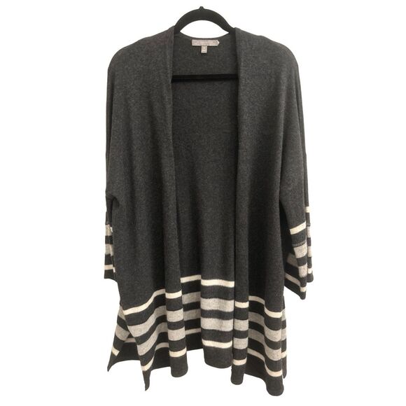 Neiman Marcus 100% cashmere cardigan XS can fit up to large quiet luxury natural - Picture 1 of 9